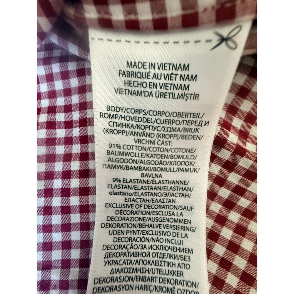 Polo Ralph Lauren Men's button-down shirt classic burgundy/red/white gingham S - Picture 8 of 13
